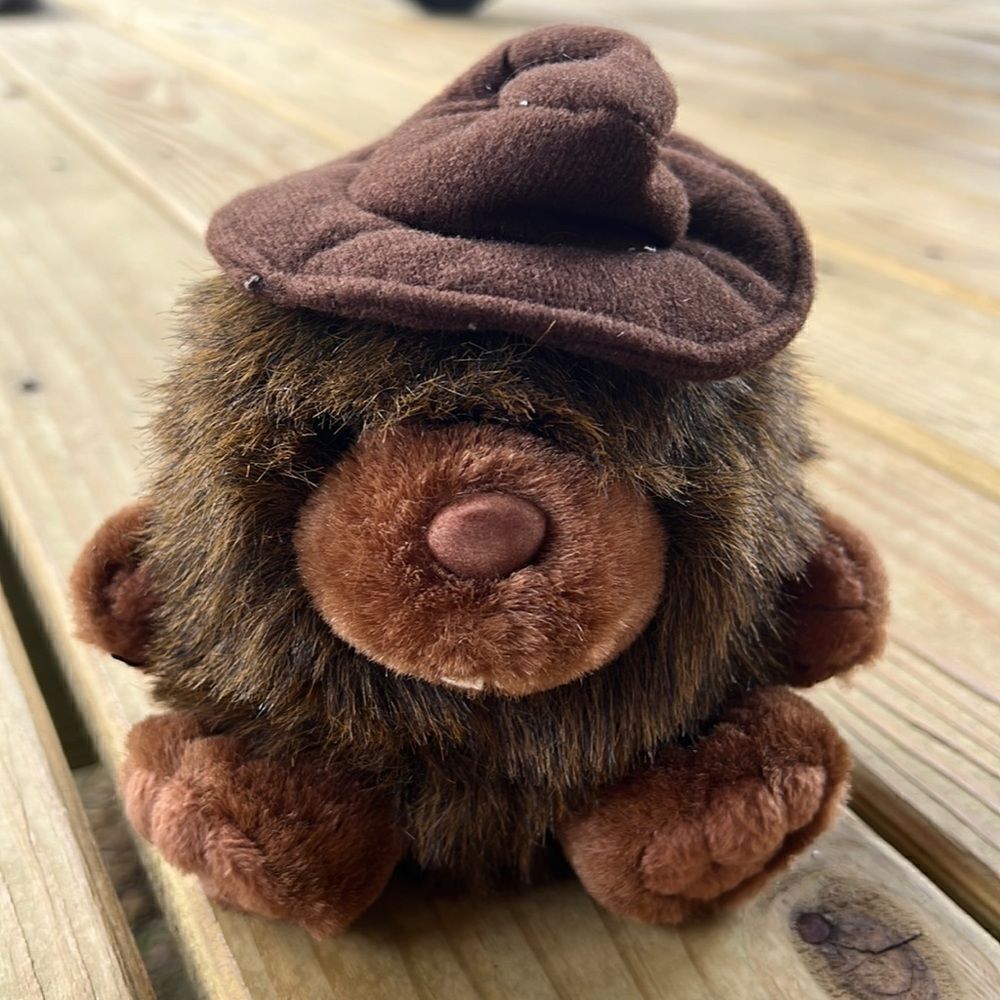 Circus Circus Brown Beaver Plush Stuffed Animal 6” Toy Reno Las Vegas Hat